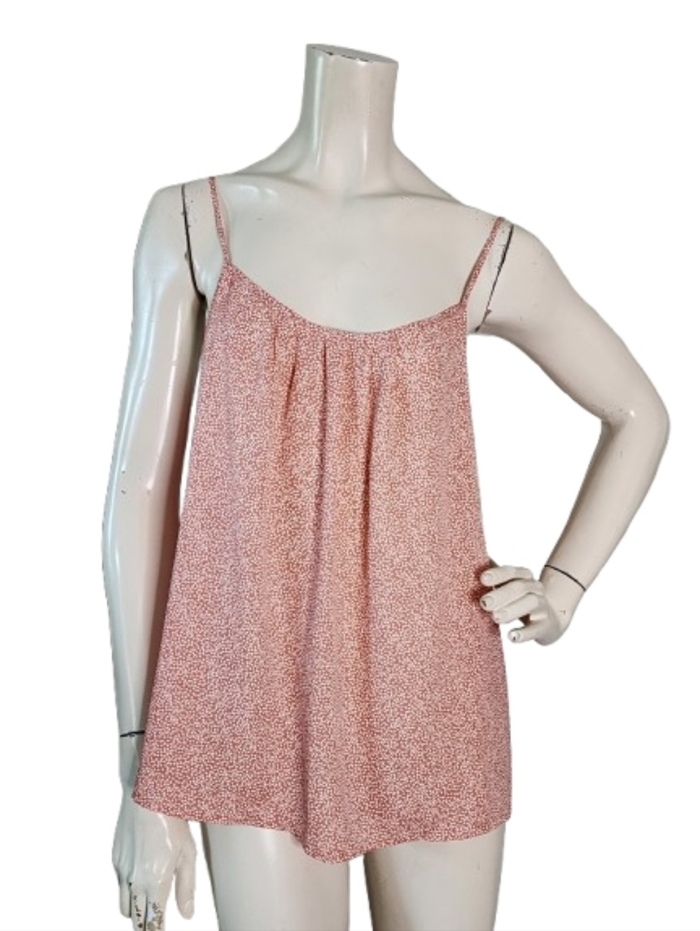 LOFT Cami Women's M Peach Dotted Tank Top